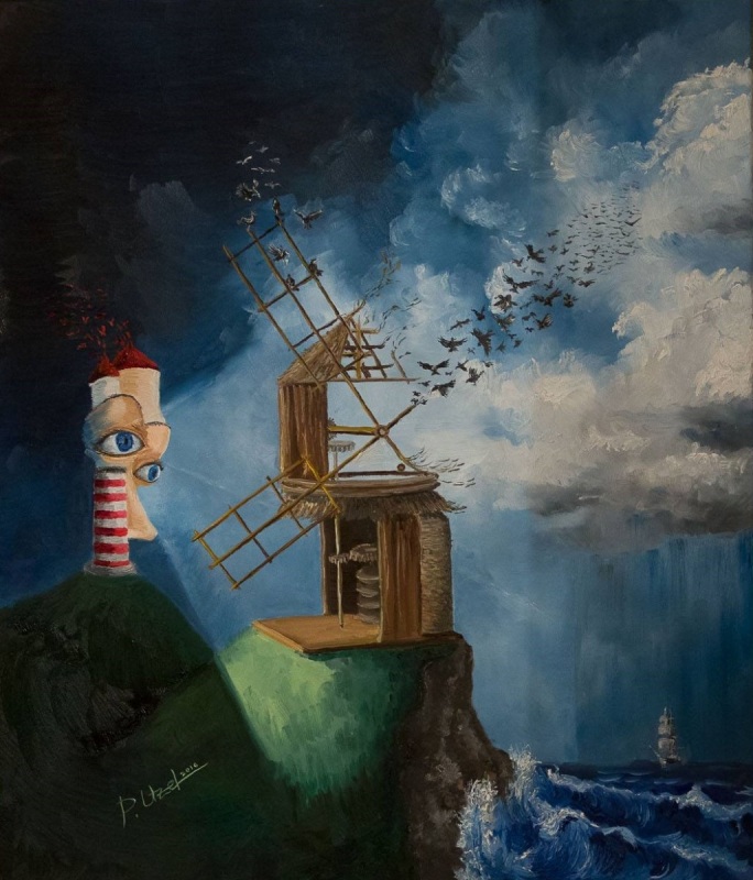 Větrník - surrealistická variace